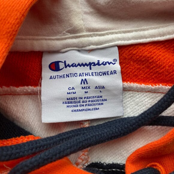 U of ILLINOIS Champion HOCKEY HOODIE 67, size M used once! Lace Hood (mens S) - Picture 7 of 15